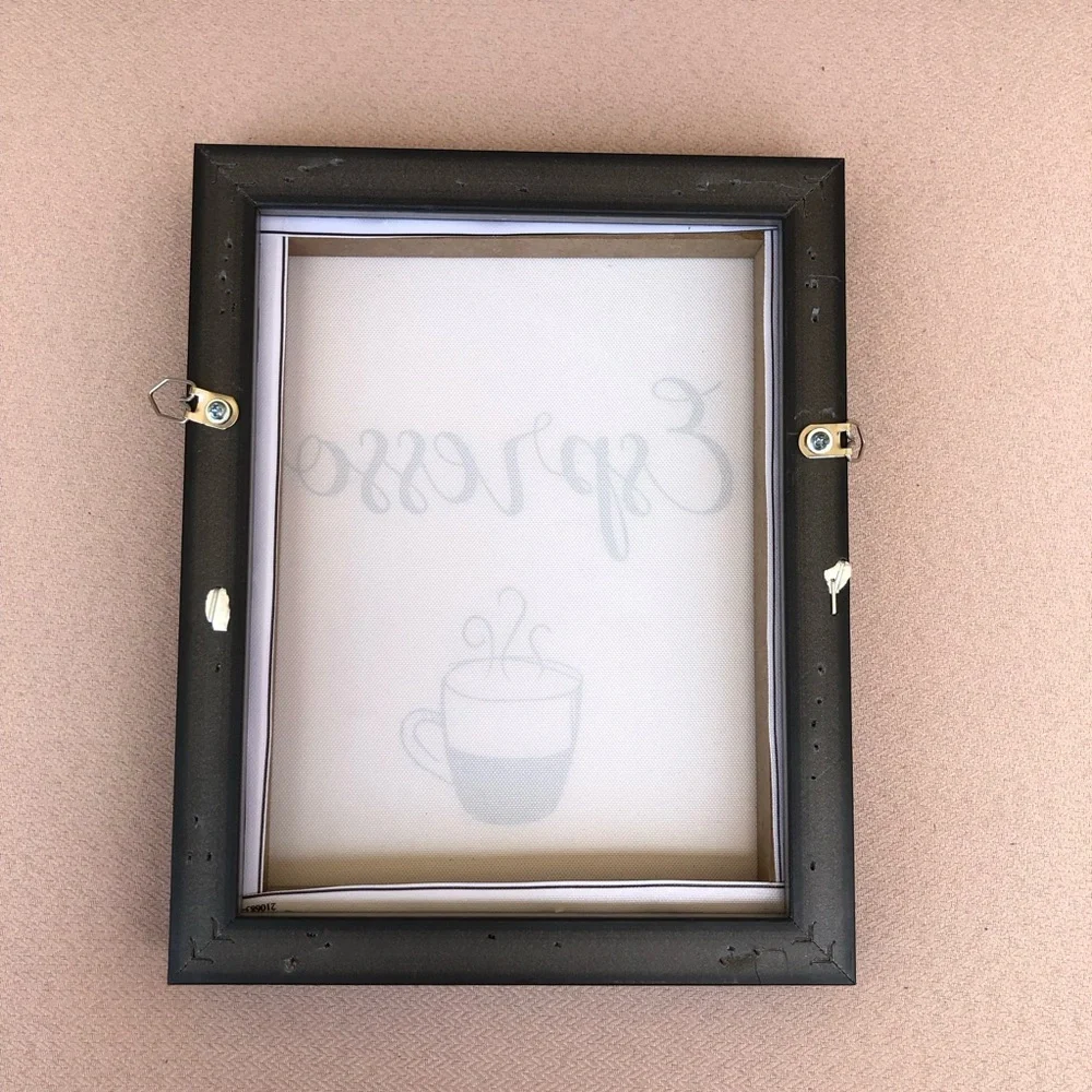 Coffee Lover's Wood Base Panels Set of 3 Modern m Minimalist Wall Art Prints